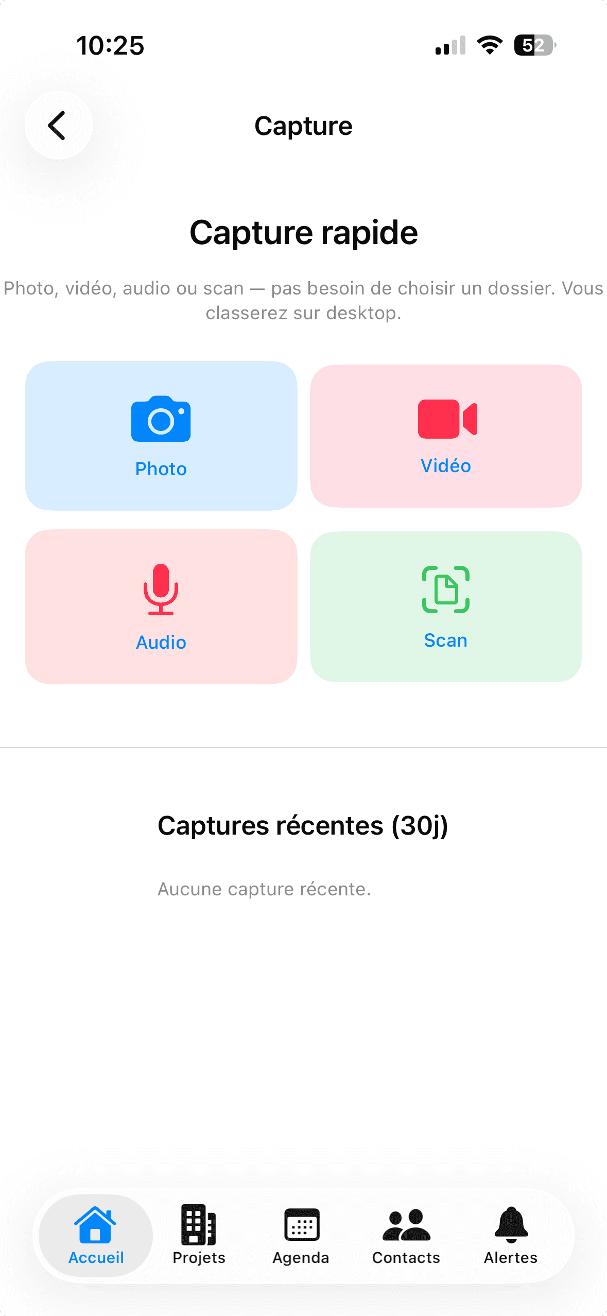 Capture rapide